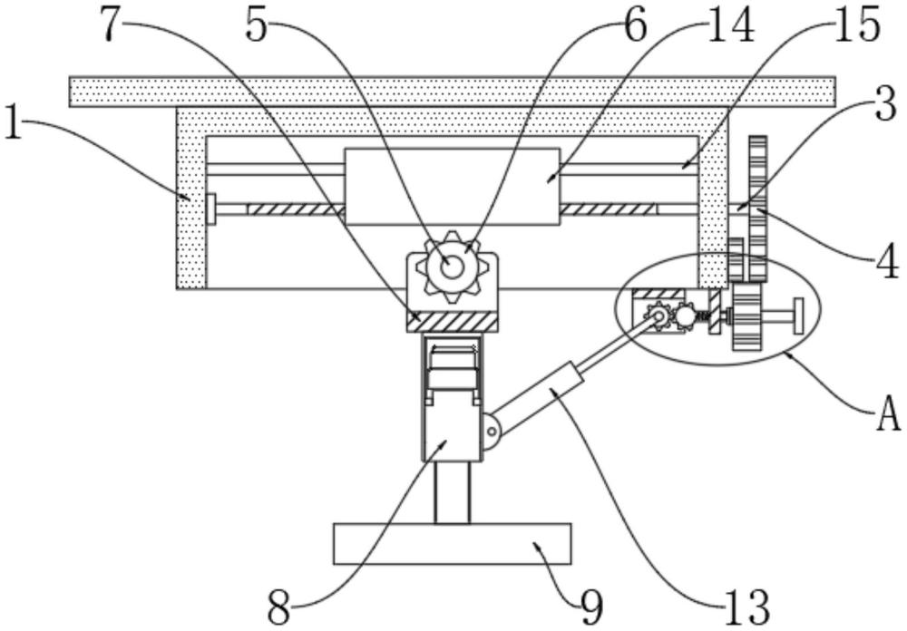 一種粉撲斜切機(jī)角度調(diào)節(jié)機(jī)構(gòu)的制作方法