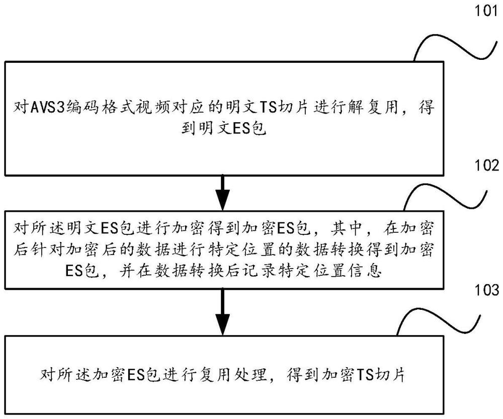 AVS3編碼格式視頻的處理方法及裝置、加密終端及解密終端與流程