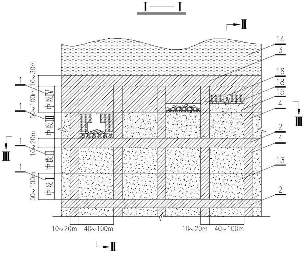 第四系下中厚至厚大礦體安全高效開采的結(jié)構(gòu)布置方式的制作方法