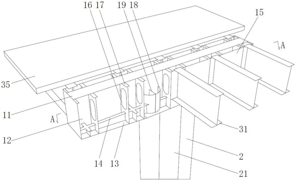 適用于鋼混組合梁橋的固結(jié)式墩梁連接構(gòu)造的制作方法