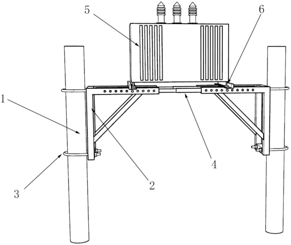 一种高空变压器安装支架的制作方法