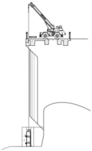 一種受限空間導(dǎo)流洞閘門下閘安裝機(jī)構(gòu)及施工方法與流程