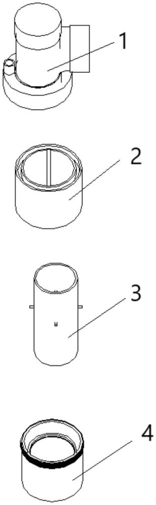 適用于模塊化集成建筑管道穿樓板的快速連接管件的制作方法