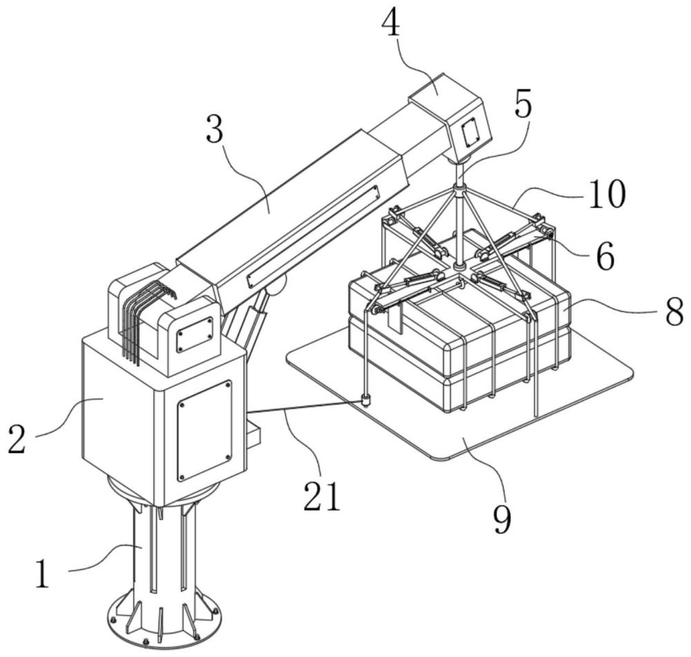 一種高穩(wěn)定性托底式懸吊的海工吊機(jī)的制作方法