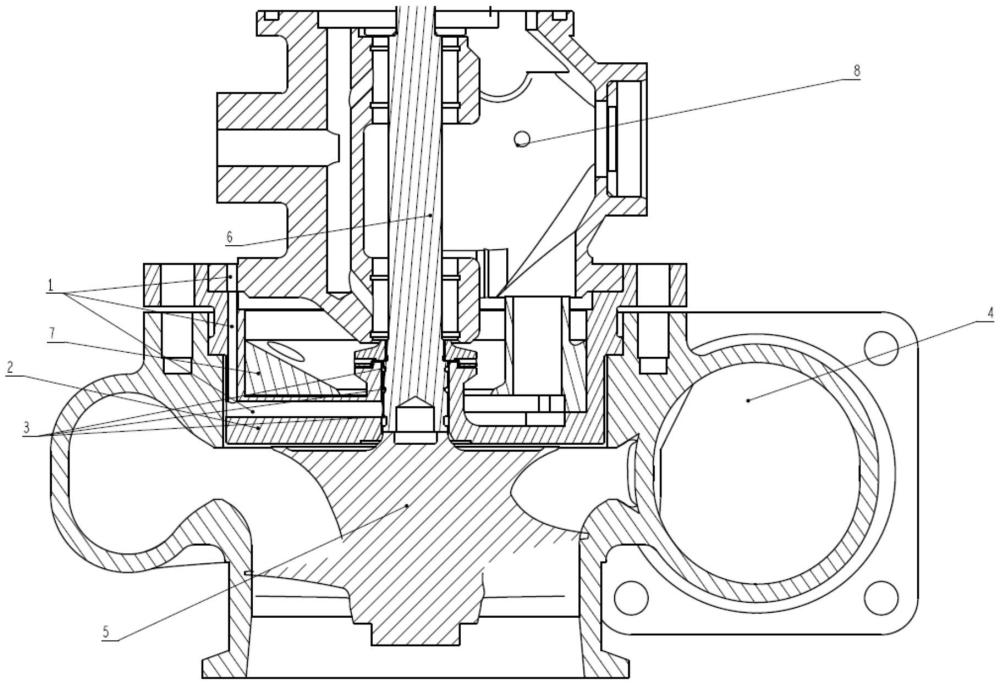 立軸式增壓器密封環(huán)進氣密封結構、發(fā)動機及車輛的制作方法