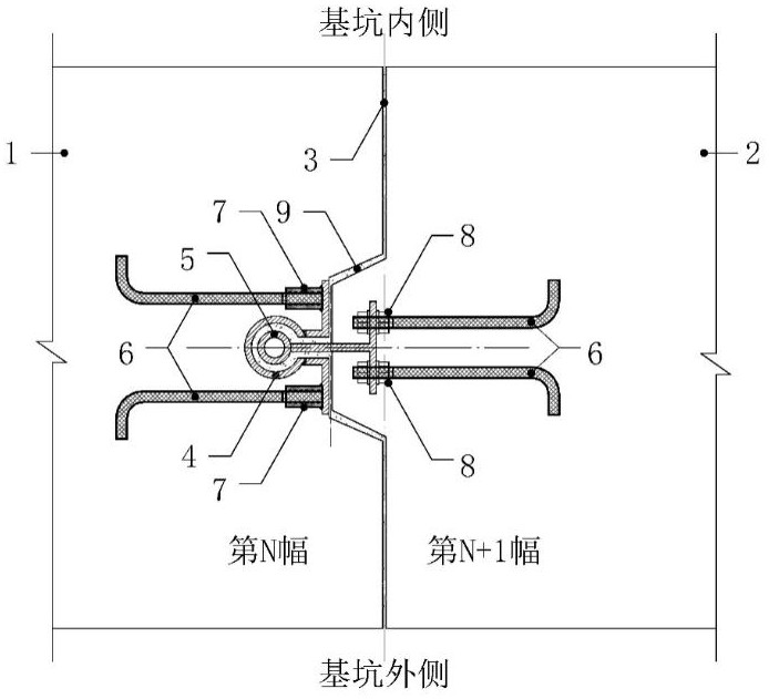 一種預(yù)制地連墻幅間可分節(jié)連接件及錨固的施工方法與流程