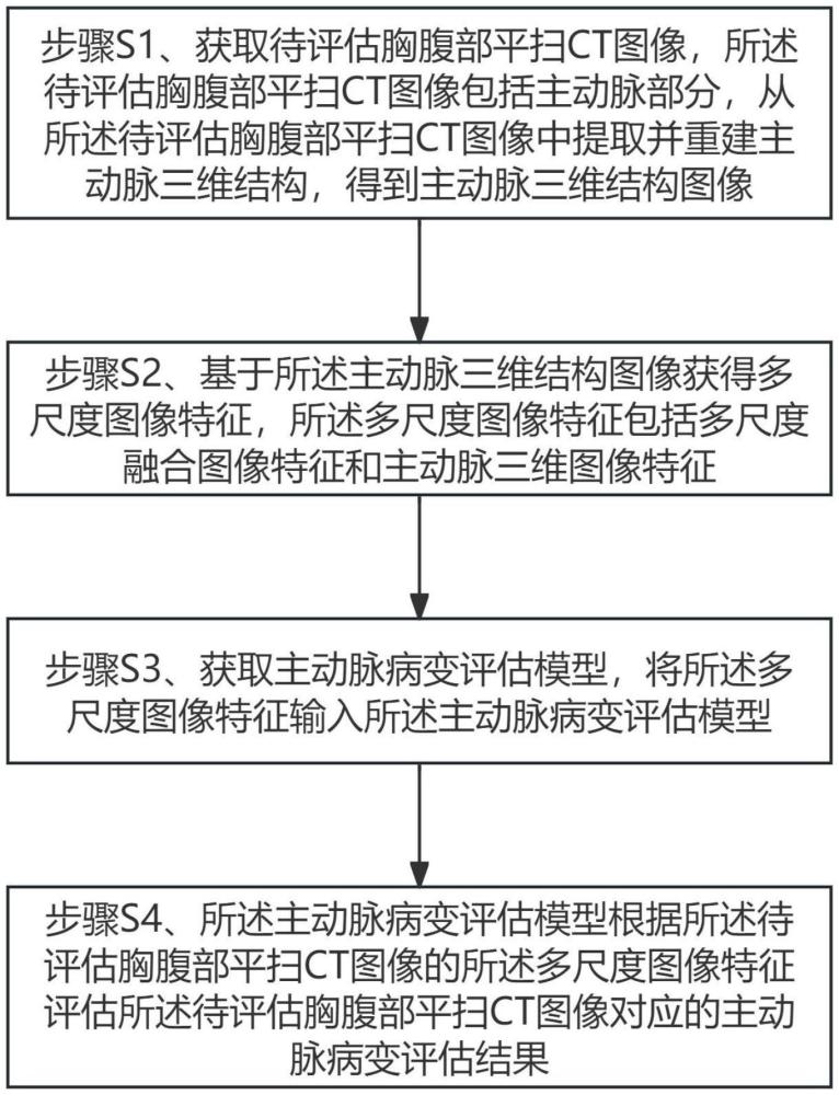 一種基于多尺度特征融合的主動(dòng)脈病變?cè)u(píng)估方法和評(píng)估裝置