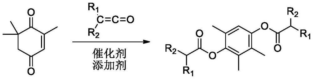 一種三甲基氫醌二酯的制備方法與流程