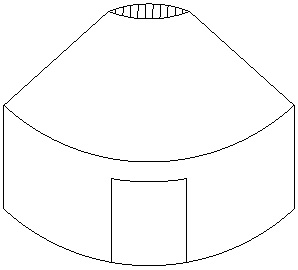 一種預(yù)制板拼接的鋼混結(jié)構(gòu)蒙古包及其生產(chǎn)搭建工藝的制作方法