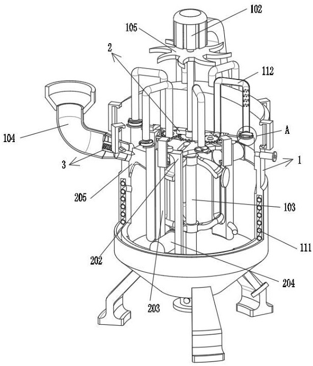 一種帶有高效攪拌設(shè)備的反應(yīng)釜裝置的制作方法