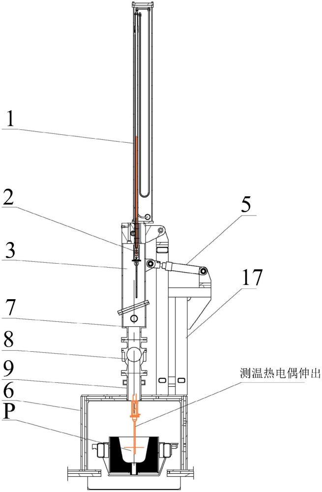 溜槽液面測溫裝置及真空爐的制作方法