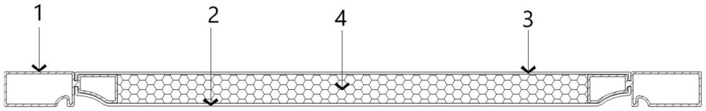 全铝家具门板封边结构及全铝家具门板的制作方法