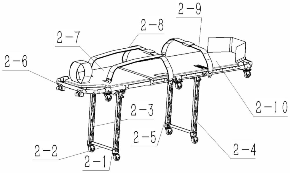 一種多功能直升機(jī)上機(jī)擔(dān)架的制作方法