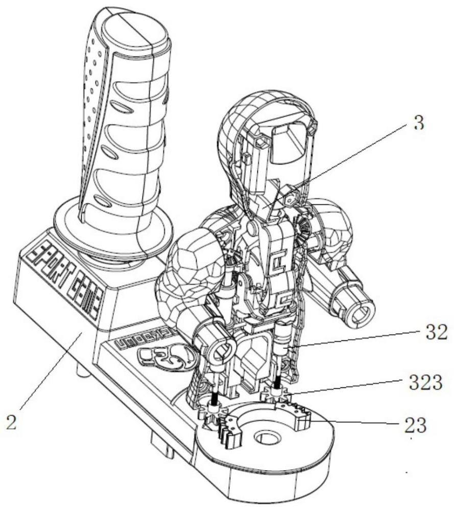 一種拳擊玩具人傳動機構及擂臺對戰(zhàn)玩具的制作方法