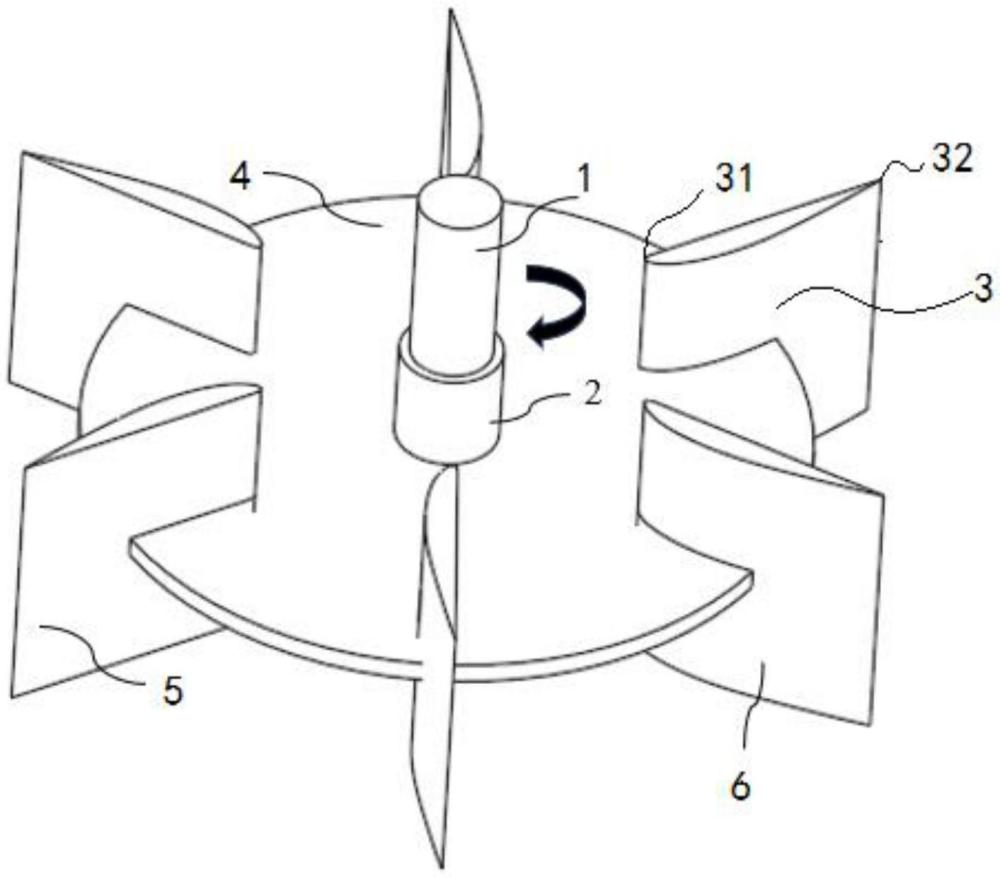一種翼型圓盤渦輪攪拌器