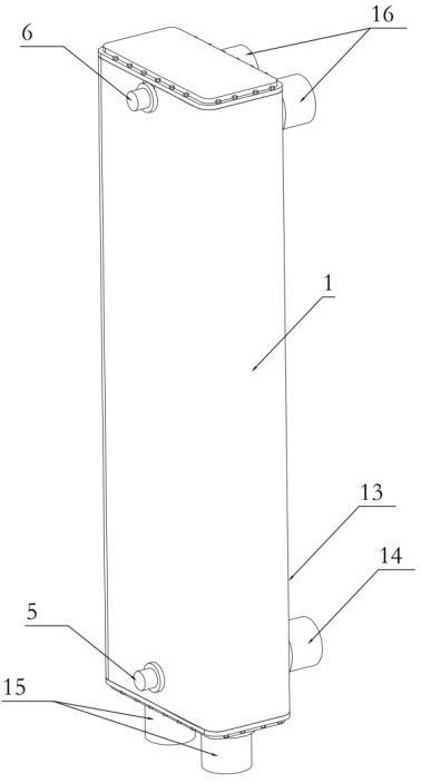 一種具有中空翅片結構的雙殼程熱尾氣冷凝塔的制作方法