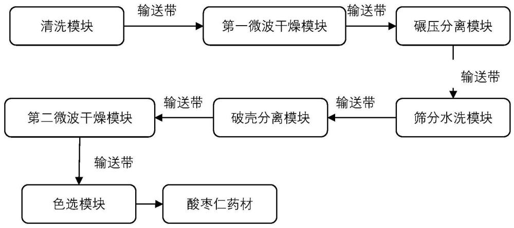 一種酸棗仁加工方法及設備與流程