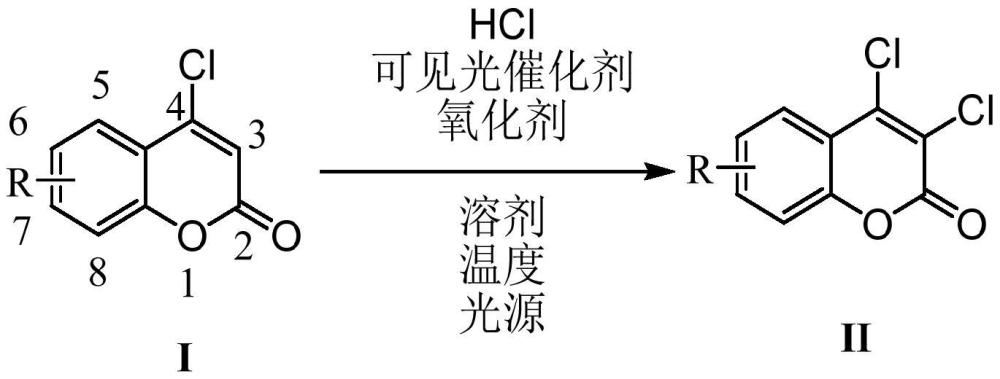 由4-氯香豆素制備3,4-二氯香豆素的合成方法