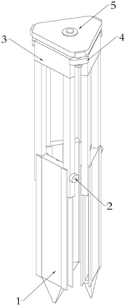 一種電力工程設(shè)計(jì)勘查用多功能支架的制作方法