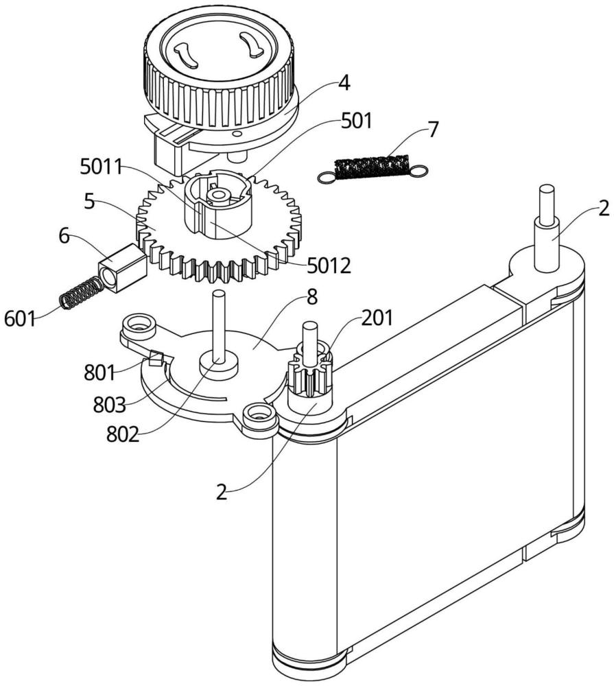 一種用于玩具的畫布轉動機構及玩具相機的制作方法