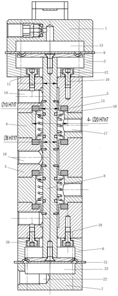 一種壓電陶瓷促動器三位五通閥的制作方法