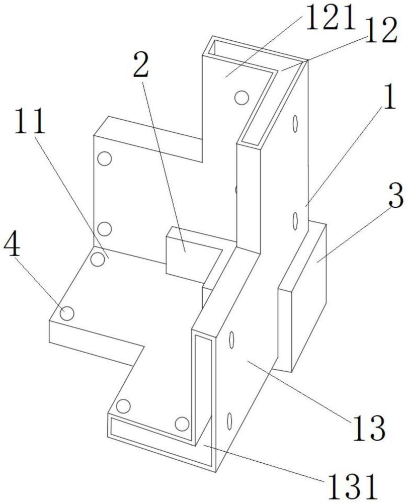 一種鋁合金機箱用直角型型材連接件的制作方法