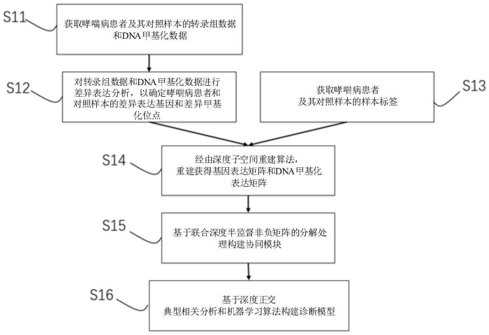 哮喘病組學數(shù)據(jù)的處理方法、處理系統(tǒng)及存儲介質(zhì)