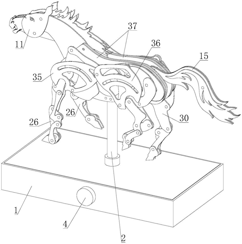 一種機(jī)械仿生馬模型的制作方法