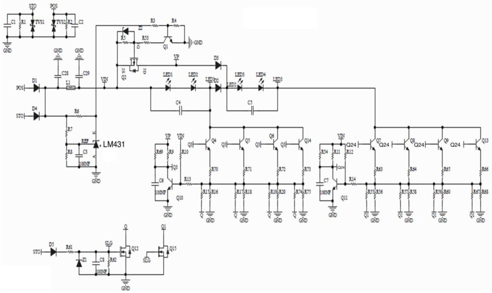 LED負載串并聯(lián)方式控制電路的制作方法