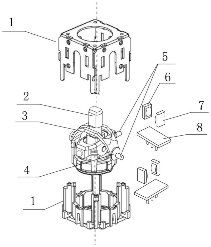 一種非接觸式光學搖桿電位器的制作方法