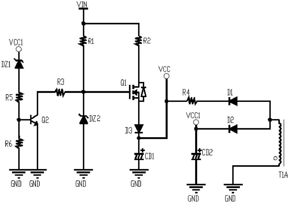 一種用于電力自動化裝置的快啟緩關電路的制作方法