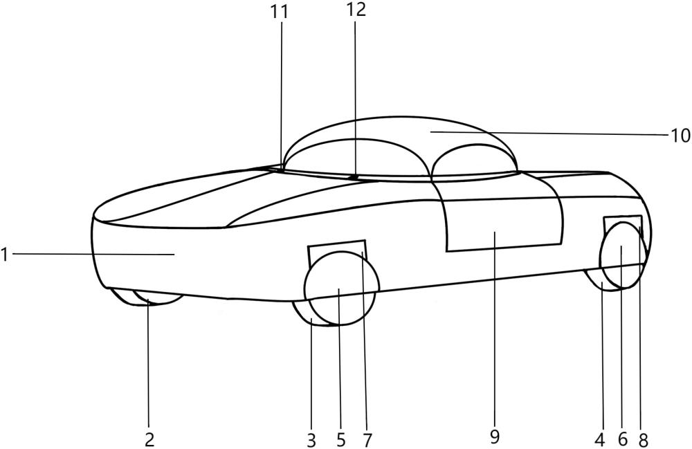 一種混合驅(qū)動飛行汽車的自由轉(zhuǎn)向控制裝置、系統(tǒng)及方法與流程