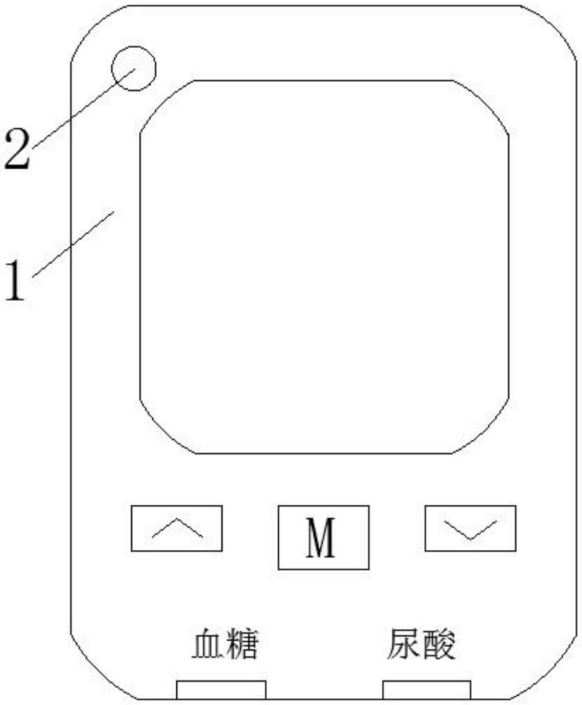 一種永不斷電藍牙連接的電子血糖尿酸數(shù)據(jù)傳輸裝置的制作方法