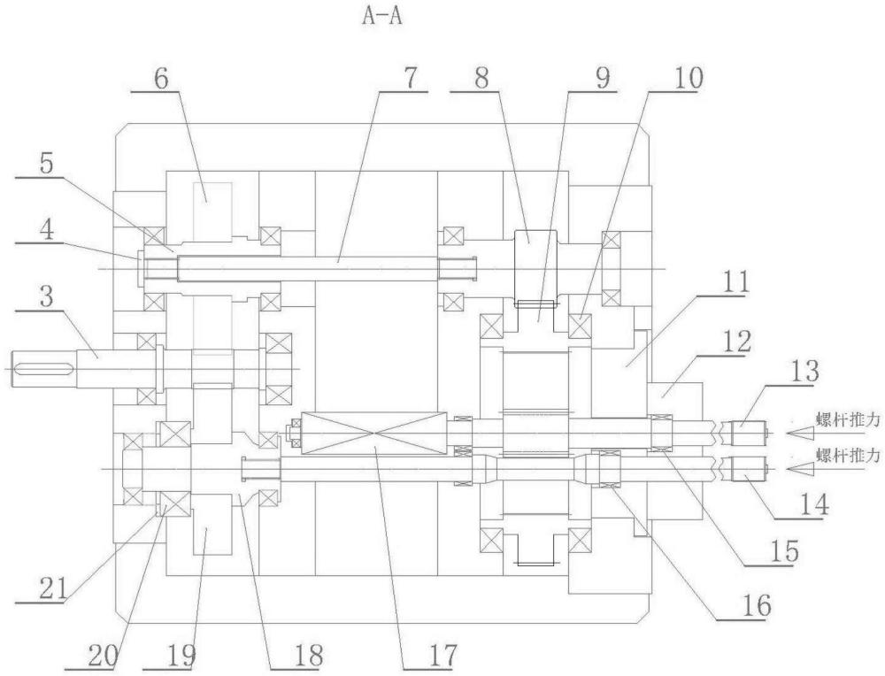 一種新型內齒傳動同向雙螺桿減速器的制作方法