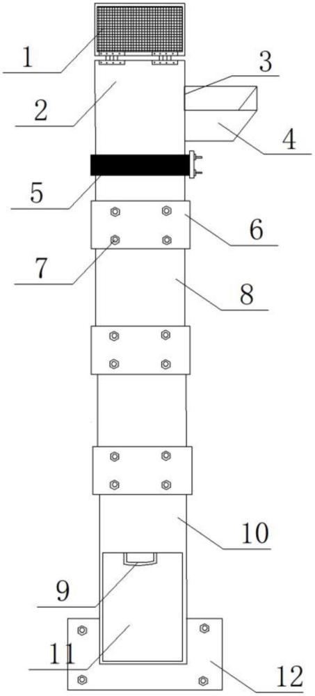 一種可調節(jié)高度的建筑垃圾垂直收集裝置的制作方法