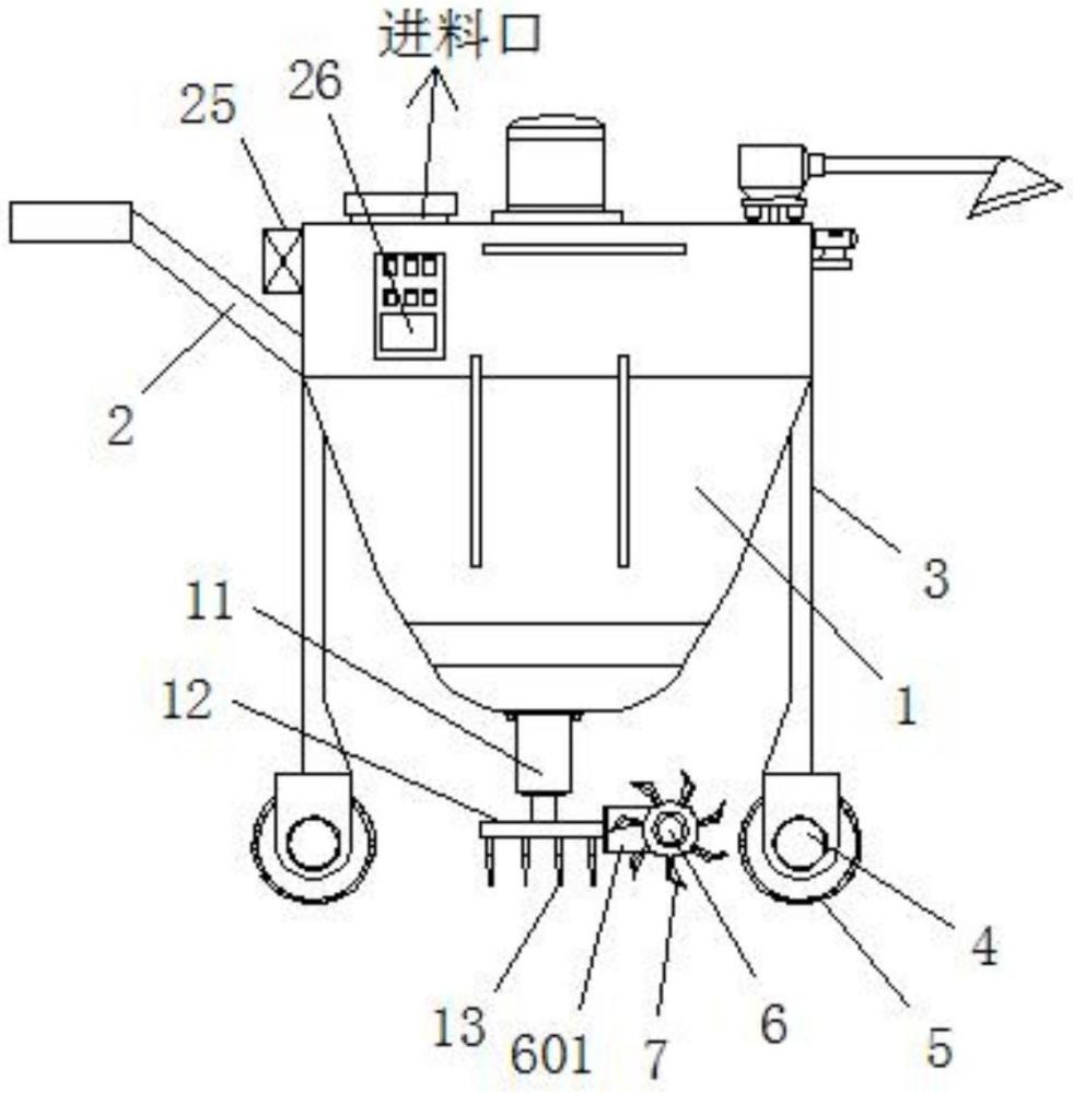 一種園林土壤改良松土裝置的制作方法