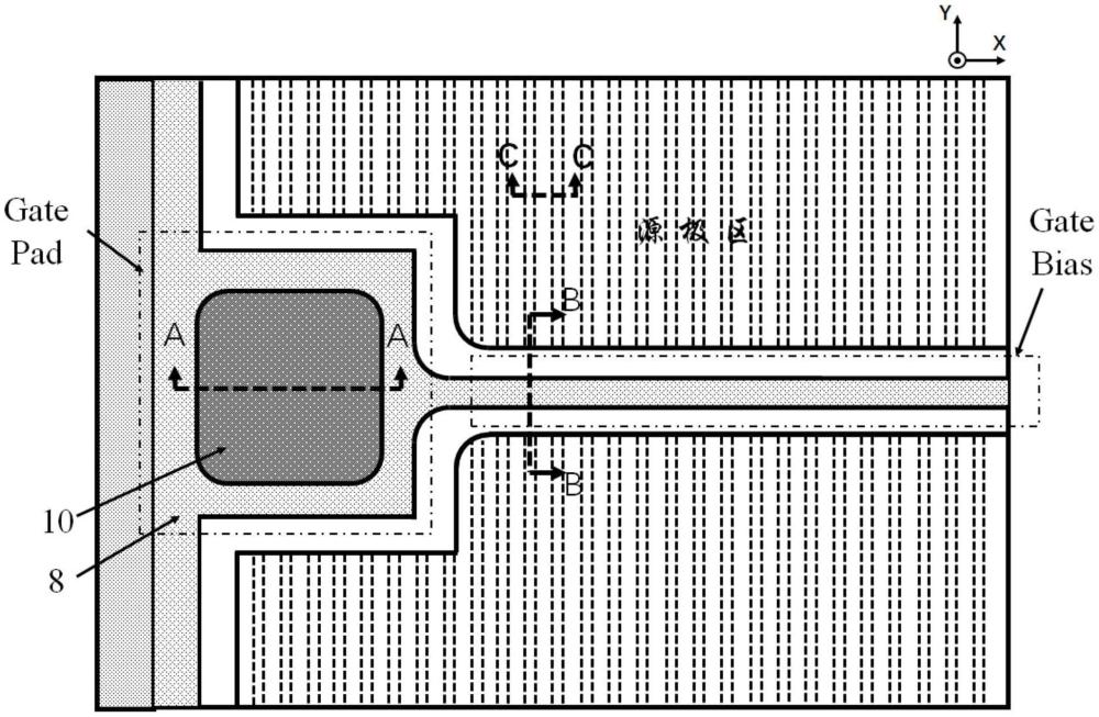 一種降低柵極振蕩的SiC MOSFET器件及制備方法與流程