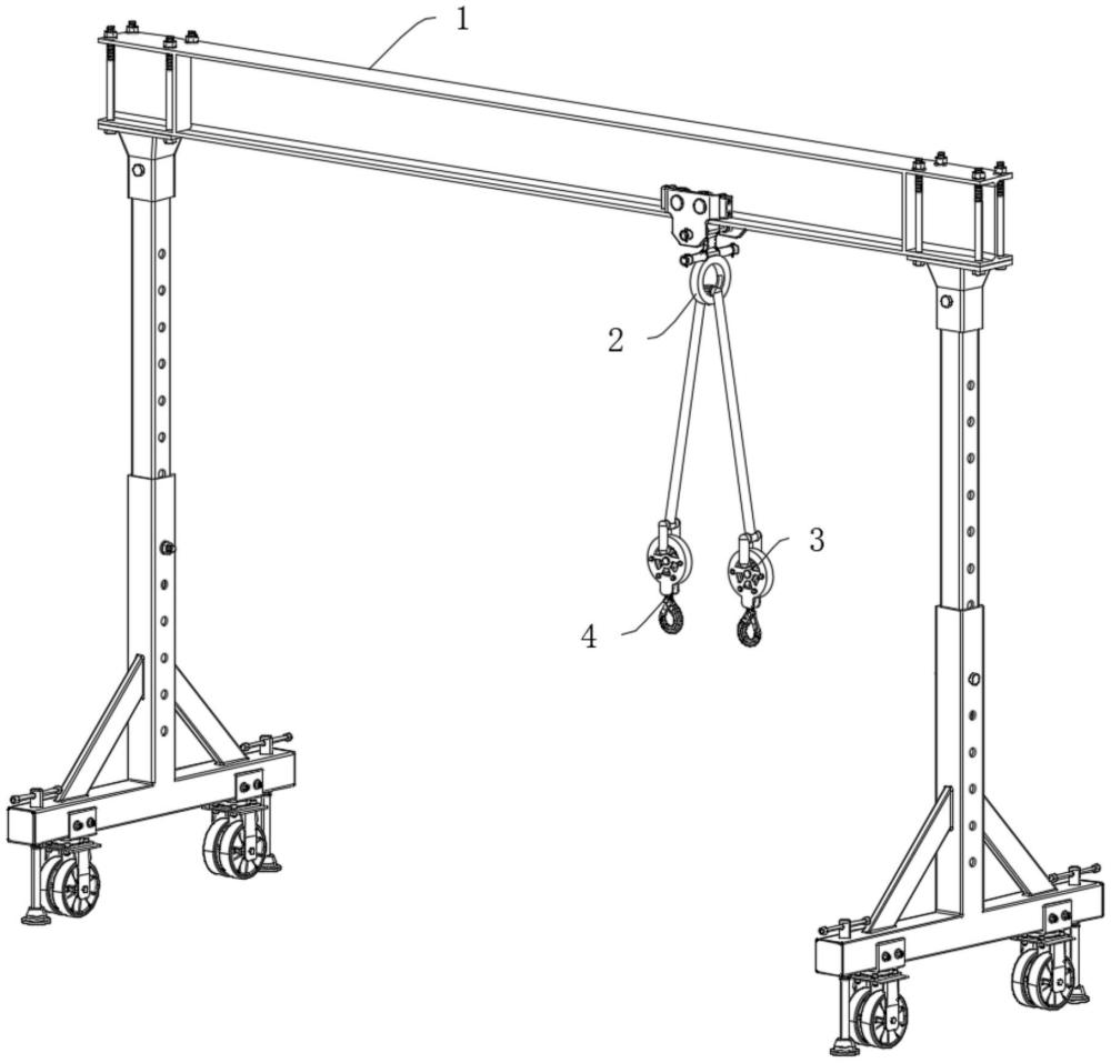 一種龍門(mén)吊提升防擺機(jī)構(gòu)的制作方法
