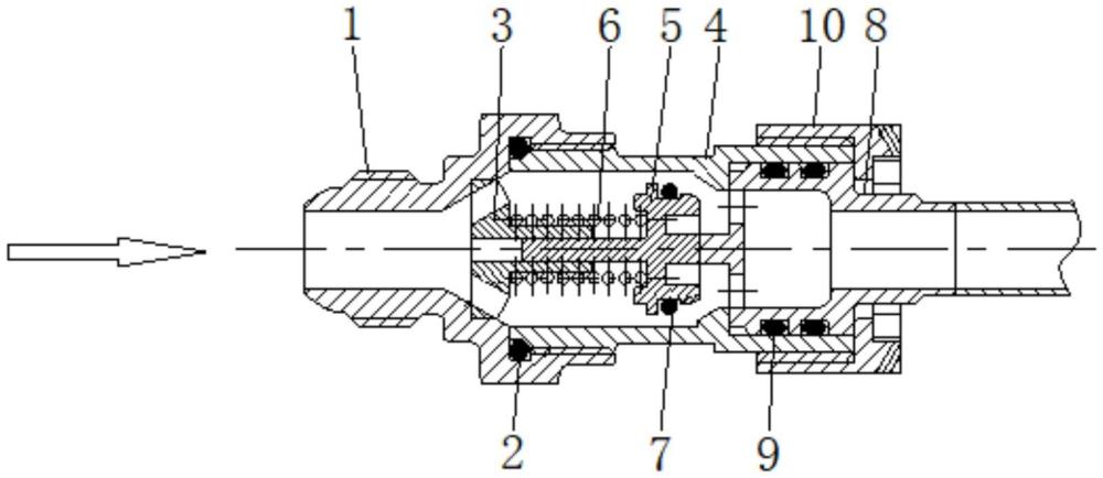 一種航空發(fā)動機飛機間管路自封連接結(jié)構(gòu)的制作方法