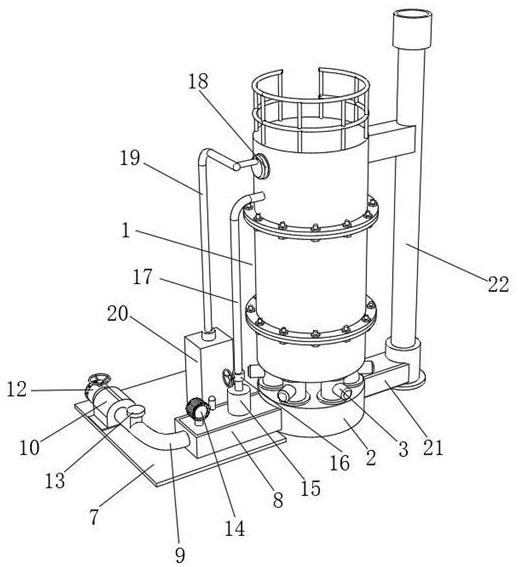 一種可防止殘余廢氣泄漏的蓄熱式焚化爐的制作方法