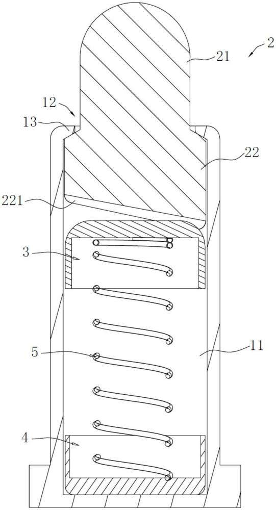 一種側向導電的彈簧針連接器的制作方法