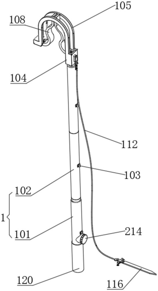 一種電網架空絕緣導線接地裝置