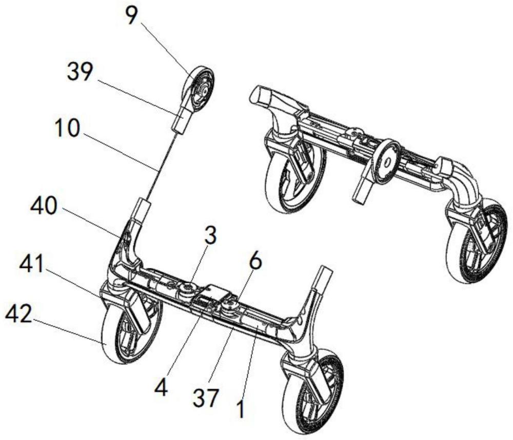 一種能隨推桿換向?qū)崿F(xiàn)剎把露藏的剎車及定向傳動機構(gòu)的制作方法