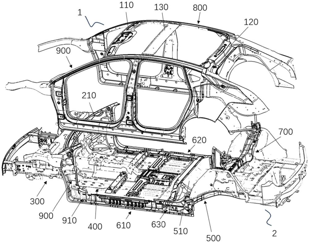 一種白車身框架及車輛的制作方法