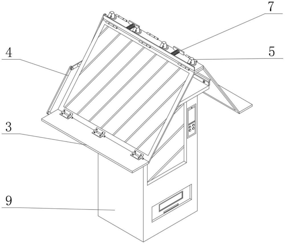 一種智能售貨柜用簡易雨棚的制作方法