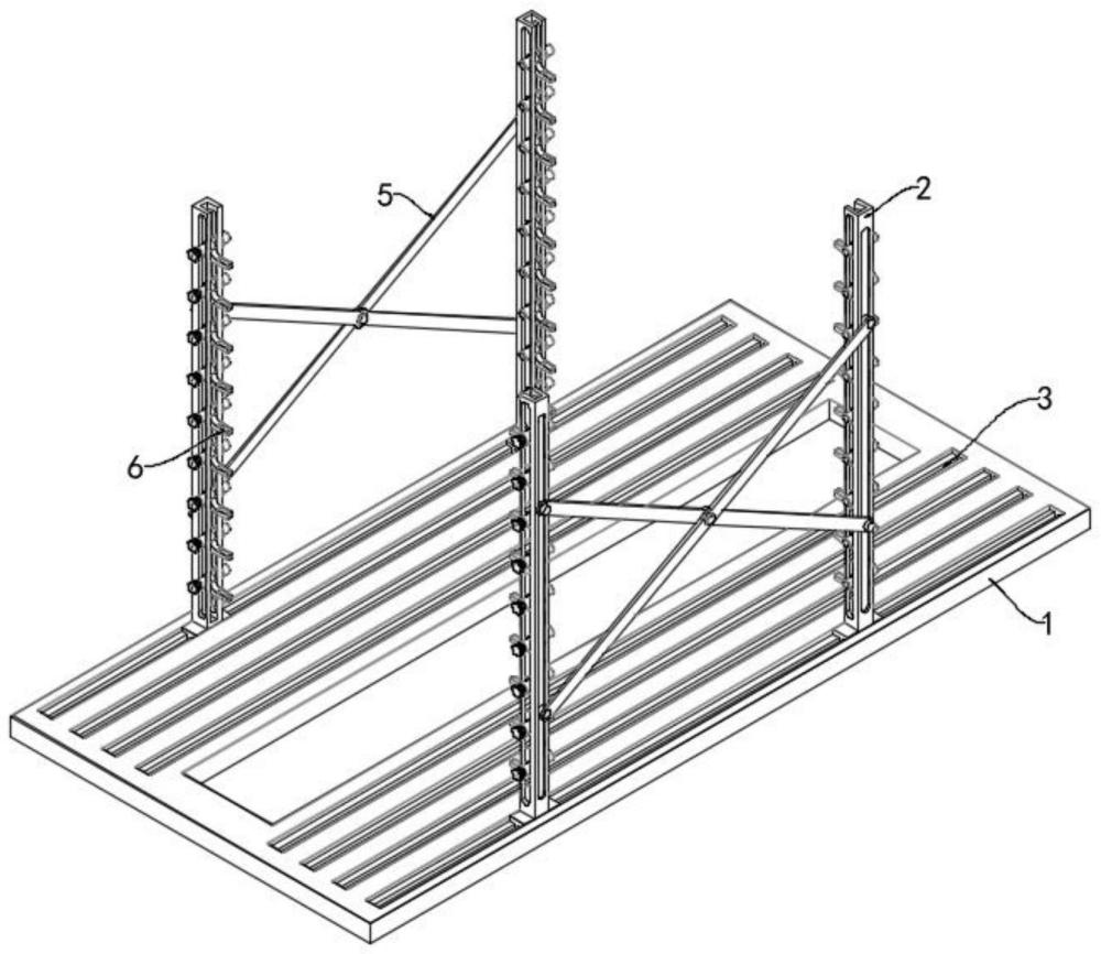 一種建筑材料置物架的制作方法