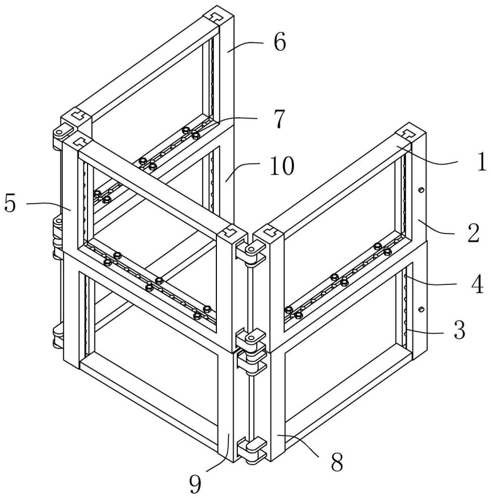 一种玻璃隔断用框架结构的制作方法