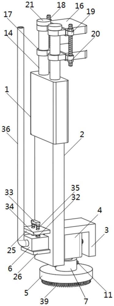 一種二沉池出水堰清理裝置的制作方法