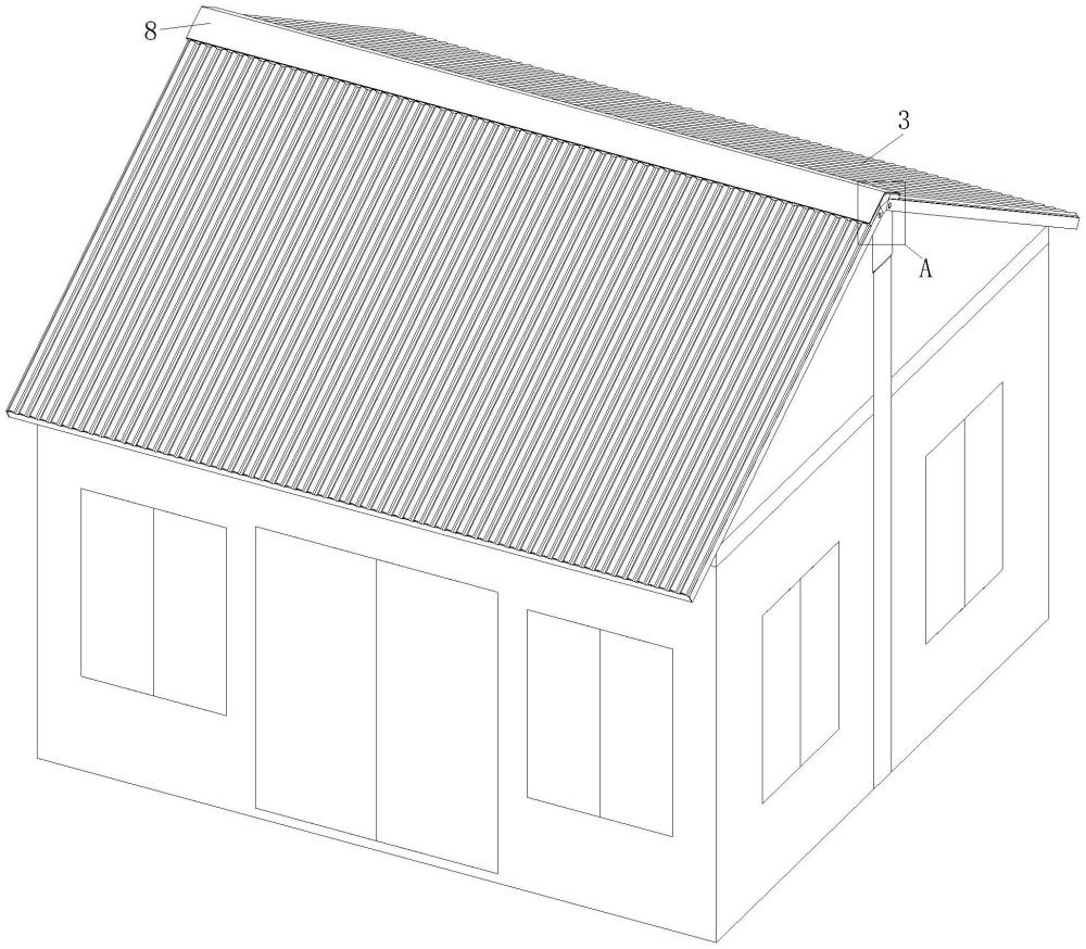 一种基于钢结构的建筑屋顶结构的制作方法