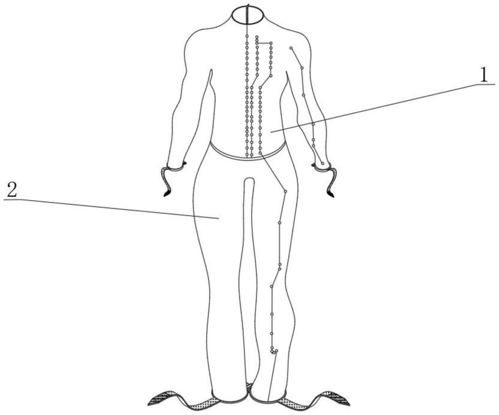 一种针灸穴位衣
